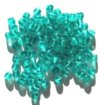 100 4mm Transparent Blue Zircon Cube Beads